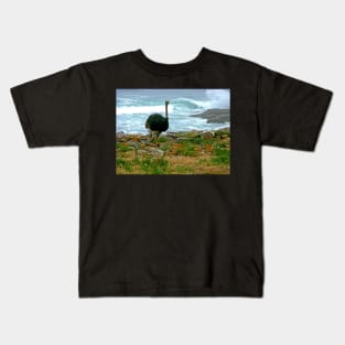 Ostrich, Cape Point Nature Reserve, South Africa Kids T-Shirt